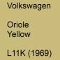 Preview: Volkswagen, Oriole Yellow, L11K (1969).